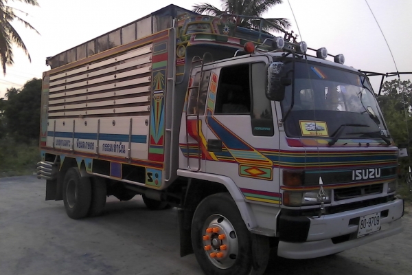 ขาย6ล้อร๊อคหัวนอกเครื่อง6HE195แรงดั้มเกษตรข้างปิเนียมรถสวยพร้อมใช้