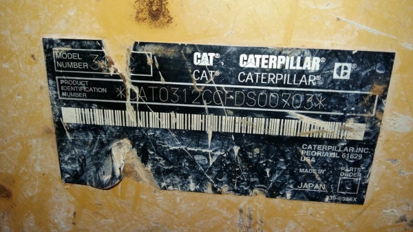 Caterpillar  312c   ชั่วโมงงาน 8000