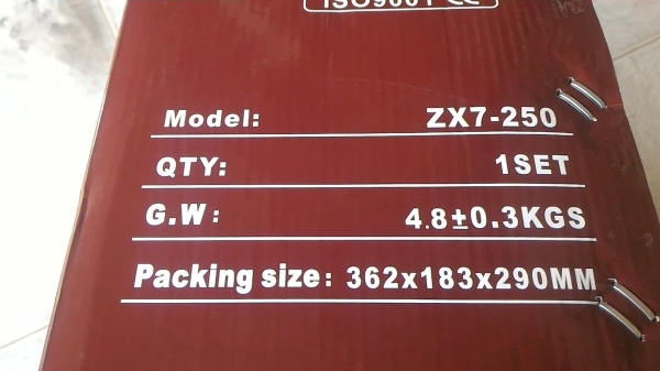 เครื่องเชื่อมพกพา ขนาดถึง  250 A.ยี่ห้อ BONCHI เป็นระบบ Inverter Welder จ่ายไฟฟ้าเชื่อมเป็นแบบ DC  ทำให้การเชื่อมง่าย และแนวการเชื่อมสวยกว่าทั่วๆไป