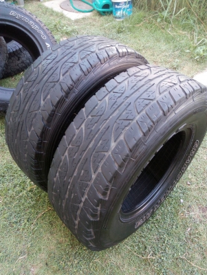 265/70R16 DUNLOP GRANDTREK  A/T3  ตัวหนังสือขาว ปีใหม่ 2015 ไม่มีปะ  มี 2 เส้น tel.081-427-3941 ไอดีไลน์ 0814273941