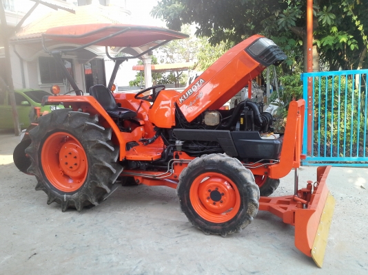 ขาย L4508 รถเก็บงานแล้ว พร้อมใช้ มีเล่ม อุปกรณ์ ดันหน้า ฝานพรวน 22 &times; 6