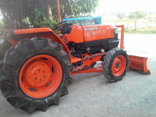 ขาย L4508 รถเก็บงานแล้ว พร้อมใช้ มีเล่ม อุปกรณ์ ดันหน้า ฝานพรวน 22 &times; 6