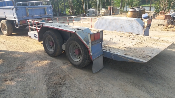 รถบรรทุก NKR เป็นรถประกอบ 4ล้อ ยาว 4.20 เมตร เครื่อง 85 แรงม้า ขายพร้อมเทรนเลอร์ บรรทุกแม็คโครเล็ก ราคา 380000 บาท