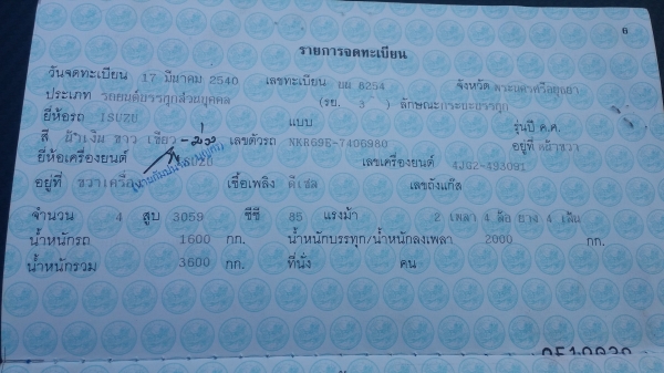 รถบรรทุก NKR เป็นรถประกอบ 4ล้อ ยาว 4.20 เมตร เครื่อง 85 แรงม้า ขายพร้อมเทรนเลอร์ บรรทุกแม็คโครเล็ก ราคา 380000 บาท