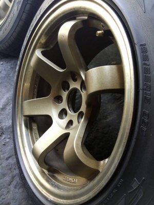 TE37 ขอบ 15 กว้าง 8 ใส่รถ 4 รู 100 และ 114 พร้อมยาง