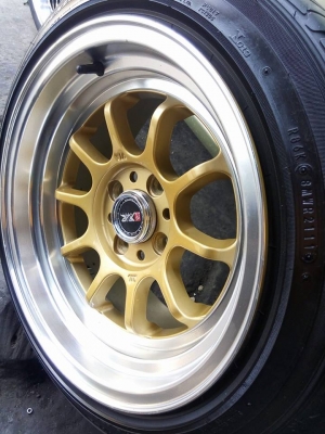 XXR 15 กว้าง 8 เดิมๆสภาพสวย พร้อมยางดันลอป 195 50 15 ดอกเต็ม XXR 15 กว้าง 8 เดิมๆสภาพสวย พร้อมยางดันลอป 195 50 15 ดอกเต็ม