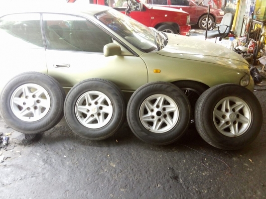 แม็กเดิมรถกระบะมิตซูบิชิ 6 รู พร้อมยาง ราคา 4900 บาท