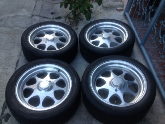 ล้อเเท้ BOY อเมกา ขอบ17หน้า8หลัง9 5รู เก่าญี่ปุ่นเเท้สภาพสวยสีเดิมๆ