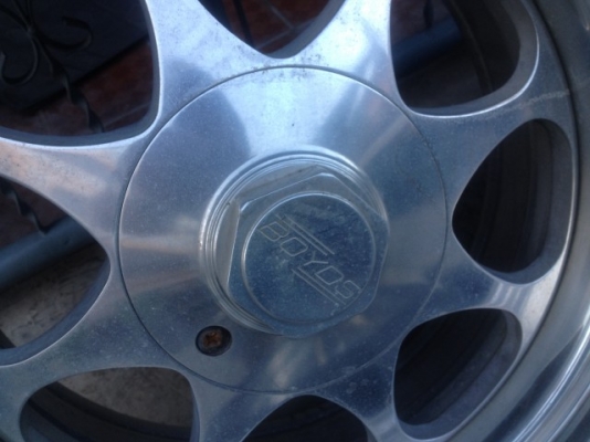 ล้อเเท้ BOY อเมกา ขอบ17หน้า8หลัง9 5รู เก่าญี่ปุ่นเเท้สภาพสวยสีเดิมๆ