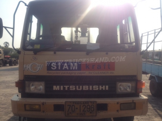 รถมิตซูบิชิ พื้นเรียบ 220 แรงม้า จดทะเบียนปี 2546 กระบะยาว 7.20 เมตร