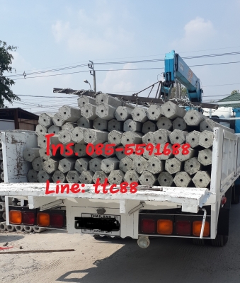 ายเสาเข็มหกเหลี่ยมกลวง เสาเข็มไอ 15 แผ่นพื้น เสารั้ว พร้อมส่งถึงหน้างาน