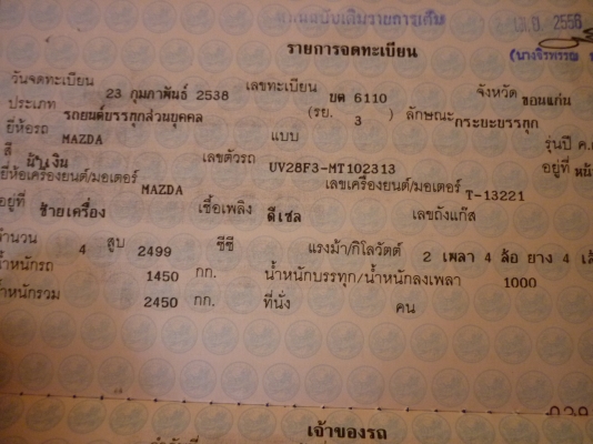 มาสด้า ธันเดอร์ B 2500