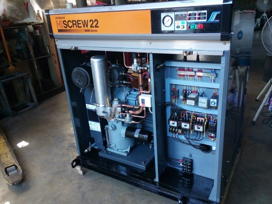 เครื่องปั๊มลมโรตารี่สกรู HITACHI SCREW 2000 " 30 HP " เครื่องพร้อมใช้งานรับประกัน 1 ปี โทรหาเราเดี๋ยวนี้ลดได้อีก เครื่องปั๊มลมโรตารี่สกรู HITACHI SCREW 2000 " 30 HP " เครื่องพร้อมใช้งานรับประกัน 1 ปี โทรหาเราเดี๋ยวนี้ลดได้อีก