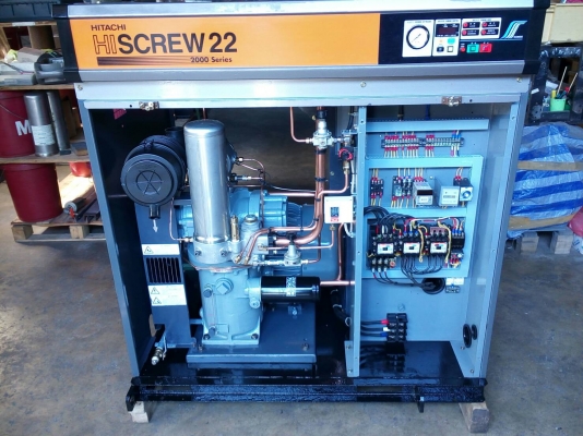 เครื่องปั๊มลมโรตารี่สกรู HITACHI SCREW 2000 " 30 HP " เครื่องพร้อมใช้งานรับประกัน 1 ปี โทรหาเราเดี๋ยวนี้ลดได้อีก เครื่องปั๊มลมโรตารี่สกรู HITACHI SCREW 2000 " 30 HP " เครื่องพร้อมใช้งานรับประกัน 1 ปี โทรหาเราเดี๋ยวนี้ลดได้อีก