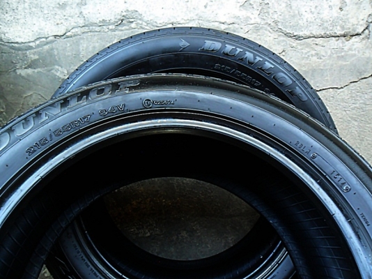ยาง17 ดันล็อป215-55-17ลงพื้นปี14 (4เส้น2,800)