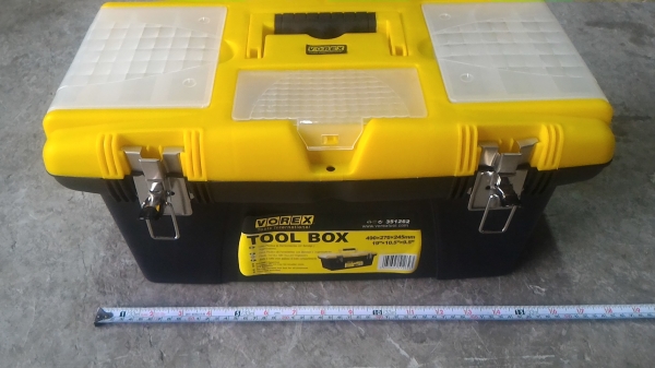 ชุดกล่องใส่เครื่องมือเอนกประสงค์ ขนาดใหญ่ ยี่ห้อ VOREX  ขนาด 49 * 27 * 24.5 ซม. มีสามชั้น
