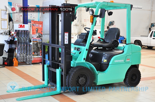 ขายรถโฟล์คลิฟท์มือสอง MITSUBISHIรุ่น  KFD25T-20079 ราคา 355,000 บาท นำเข้าจากประเทศญี่ปุ่น 100\% ไม่เคยใช้งานในประเทศไทย