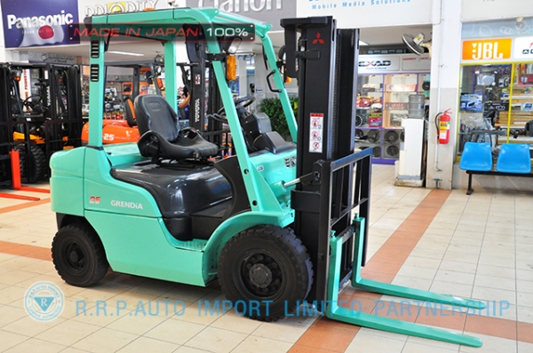 ขายรถโฟล์คลิฟท์มือสอง MITSUBISHIรุ่น  KFD25T-20079 ราคา 355,000 บาท นำเข้าจากประเทศญี่ปุ่น 100\% ไม่เคยใช้งานในประเทศไทย