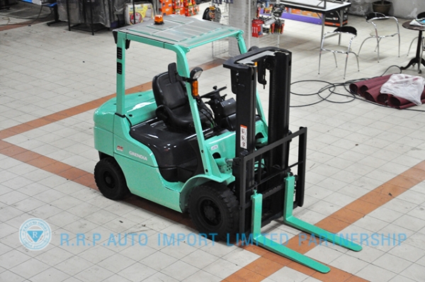 ขายรถโฟล์คลิฟท์มือสอง MITSUBISHIรุ่น  KFD25T-20079 ราคา 355,000 บาท นำเข้าจากประเทศญี่ปุ่น 100\% ไม่เคยใช้งานในประเทศไทย