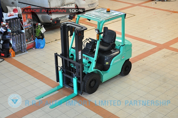 ขายรถโฟล์คลิฟท์มือสอง MITSUBISHIรุ่น  KFD25T-20079 ราคา 355,000 บาท นำเข้าจากประเทศญี่ปุ่น 100\% ไม่เคยใช้งานในประเทศไทย