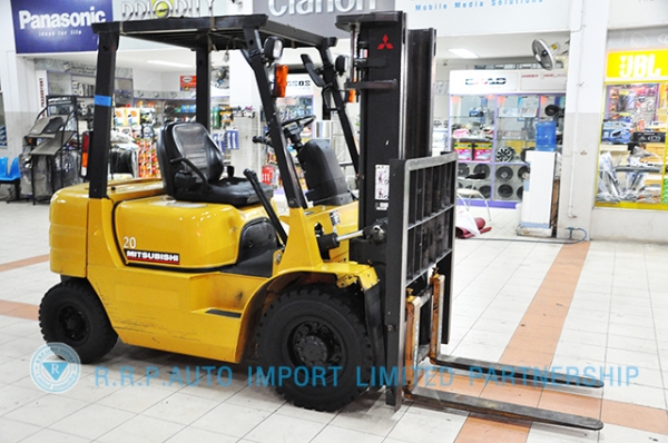 ขายรถโฟล์คลิฟท์มือสอง MITSUBISHIรุ่น KFG20D-05437 ราคา 165,000 บาท นำเข้าจากประเทศญี่ปุ่น 100\% ไม่เคยใช้งานในประเทศไทย