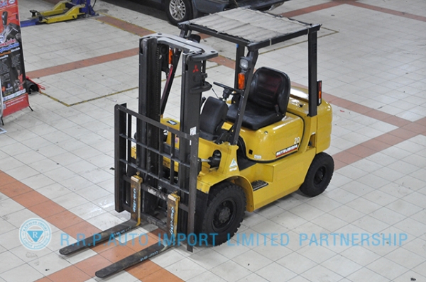 ขายรถโฟล์คลิฟท์มือสอง MITSUBISHIรุ่น KFG20D-05437 ราคา 165,000 บาท นำเข้าจากประเทศญี่ปุ่น 100\% ไม่เคยใช้งานในประเทศไทย