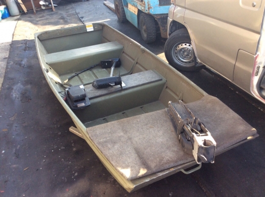 เรือเนียม10ฟุต+เครื่อง5แรง+มอเตอรไกด์