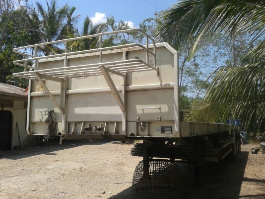 ขายหางเทรลเลอร์พื้นเรียบอู่สามมิตร 3 เพลาปี 2555 ราคา 450000 ขายหางเทรลเลอร์พื้นเรียบอู่สามมิตร 3 เพลาปี 2555 ราคา 450000