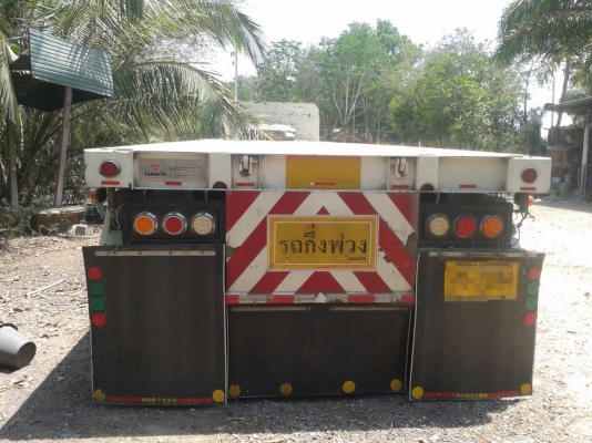 ขายหางเทรลเลอร์พื้นเรียบอู่สามมิตร 3 เพลาปี 2555 ราคา 450000 ขายหางเทรลเลอร์พื้นเรียบอู่สามมิตร 3 เพลาปี 2555 ราคา 450000