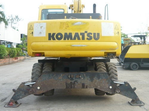 รถขุดล้อยาง Komatsu PW150-6 รถเก่านอก สภาพเดิมๆ พร้อมใช้งาน