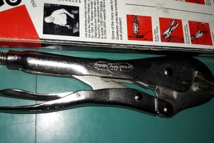 ขายคีมล็อกPETERSEN VISE-GRIP 10R Made in USA.งานเก่าเก็บยี่สิบกว่าปี