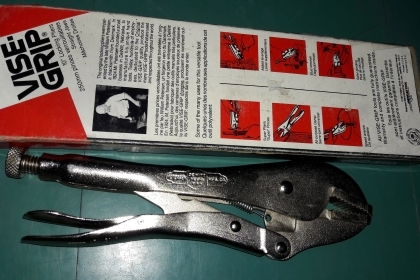 ขายคีมล็อกPETERSEN VISE-GRIP 10R Made in USA.งานเก่าเก็บยี่สิบกว่าปี