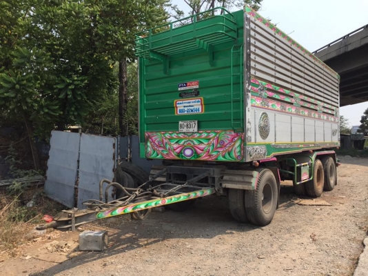 ขาย หางพ่วงอู่ S.K.T. อลูมิเนียมดั้มเกษตร 3 เพลา ยาว7.05 สูง2.35 กระบะซ่อน สเป็กสูงสุด  เพลา MAGNUM ตระกูลZM  เพลารุ่นเพลาเหลี่ยม  650,000  จด สิงหาคม  56 086-6642-442