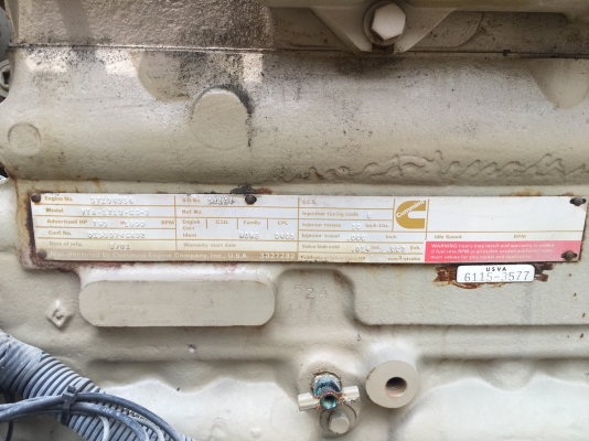 เครื่องกำเนิดไฟฟ้า CUMMINS VTA1710/625KVA(Gen Set)(ตัวที่ 1)