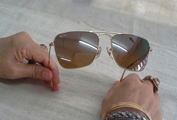 อมตะแว่นตาซุปตาร์ B&amp;L RAY-BAN CARAVAN USA ตัวแท้!