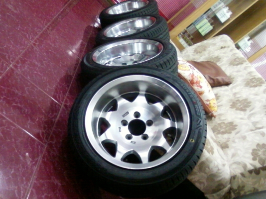 แม้ก ENKAIขอบ15กว้าง 7นิ้ว 5รุ 114ลึกๆ เงาๆ(พร้อมยางยางนะครับ)