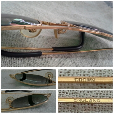 แว่นตาโกลด์ฟิลด์แดนผู้ดี โมเดล 'คาราวาน'  CROWN made in England  14K