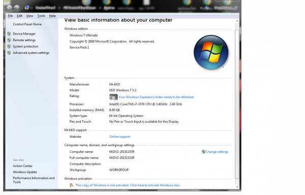 ขายคอมพิวเตอร์ i7-3770 3.40GHz จอDELL24 นิ้ว คุ้มคับ