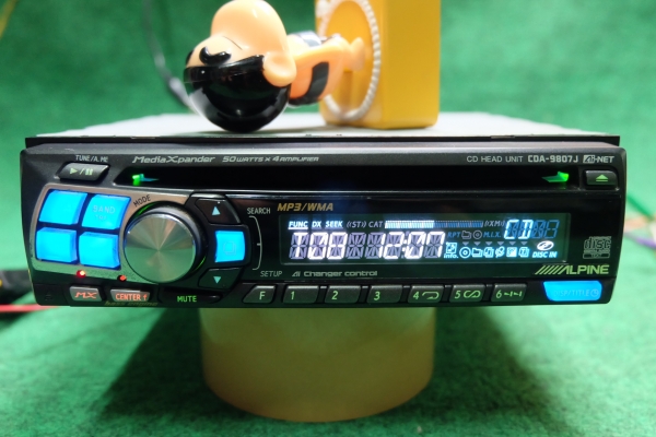 วิทยุ Alpine 1 din รุ่น CDA-9807J เล่น CD/Mp3/AUX(ซื้ออุปกรณ์เพิ่ม) คลื่นญี่ปุ่น