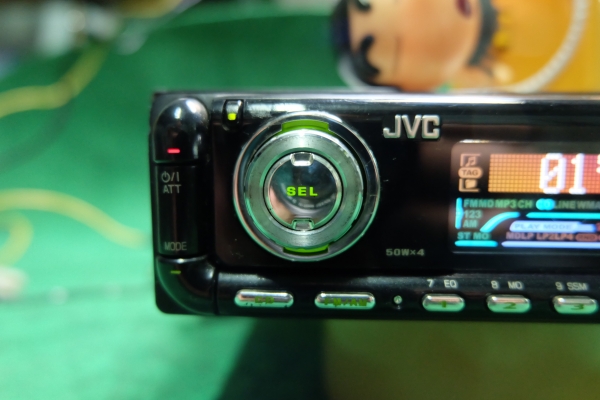 วิทยุ JVC 1 din รุ่น KD-C444-B เล่น CD/Mp3/คลื่นญี่ปุ่น