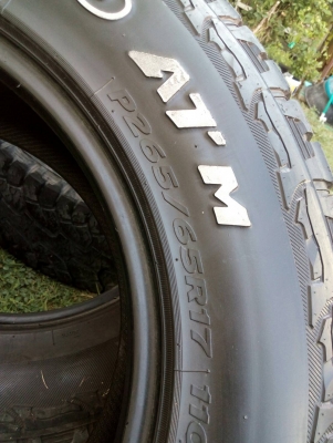 265/65R17 HANKOOK DYNAPRO AT-M  มี 3 เส้น tel.081-427-3941 ไอดีไลน์ 0814273941