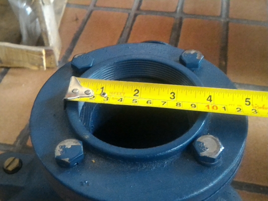 ปั็มน้ำแรงดันของใหม่มีตัวเดียว ยี่ห้อ HIER ท่อน้ำเข้า - ออก ขนาด 3 นิ้ว  มีพลูเลย์ขับปั๋มขนาด  3.5 นิ้ว