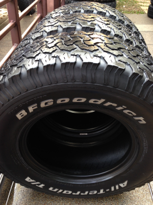 ยาง All BF Goodrich 265 75 16 ปี12 จำนวน 3เส้น ดอกเยอะ พร้อมใช้งาน ราคาไม่แพง