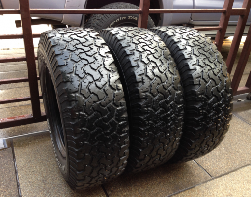 ยาง All BF Goodrich 265 75 16 ปี12 จำนวน 3เส้น ดอกเยอะ พร้อมใช้งาน ราคาไม่แพง