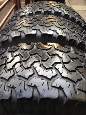 ยาง All BF Goodrich 265 75 16 ปี12 จำนวน 3เส้น ดอกเยอะ พร้อมใช้งาน ราคาไม่แพง