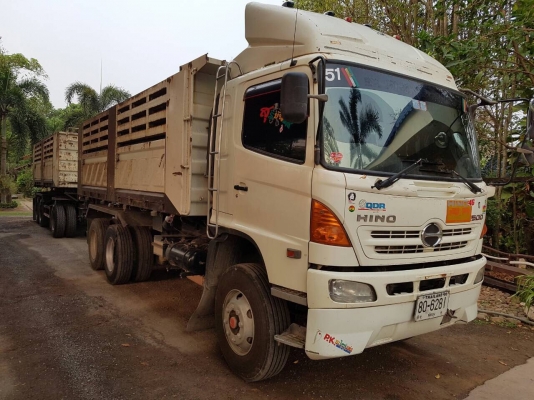 ฮีโน่ ชีรี่500 เครื่อง380แรง กระบะสามมิตรดั้ม ลูกพ่วง3 เพา ปี 54 รถสวย พร้อมใช้งาน ขายทั้งสดและผ่อน