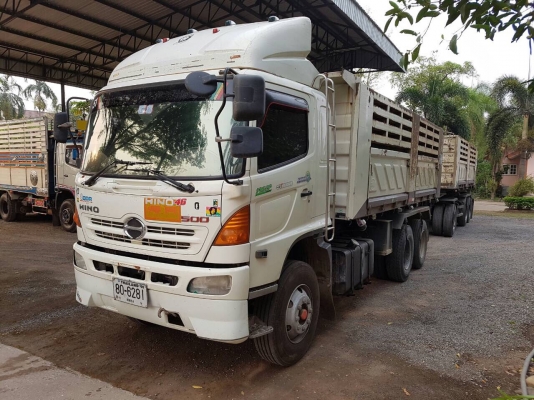 ฮีโน่ ชีรี่500 เครื่อง380แรง กระบะสามมิตรดั้ม ลูกพ่วง3 เพา ปี 54 รถสวย พร้อมใช้งาน ขายทั้งสดและผ่อน