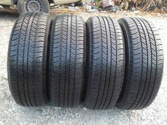 ขายยาง บริดสโตน 265/65R17 ยางสัปดาห์ที่40 ปี14  ดอกยางเต็มหนาสดเท่ากันไม่แตกลายไม่ร้าวไม่กินข้างไม่มีปะสวยมากๆ  จำนวน 1 ชุด