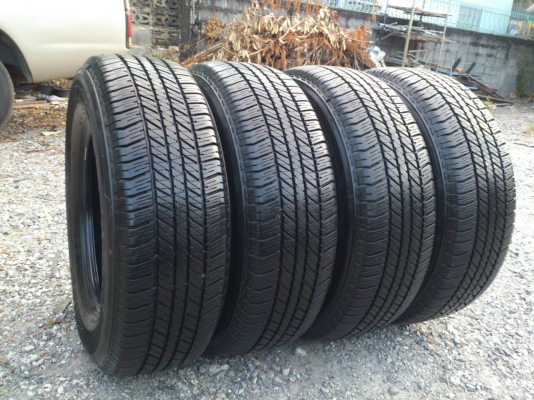 ขายยาง บริดสโตน 265/65R17 ยางสัปดาห์ที่40 ปี14  ดอกยางเต็มหนาสดเท่ากันไม่แตกลายไม่ร้าวไม่กินข้างไม่มีปะสวยมากๆ  จำนวน 1 ชุด