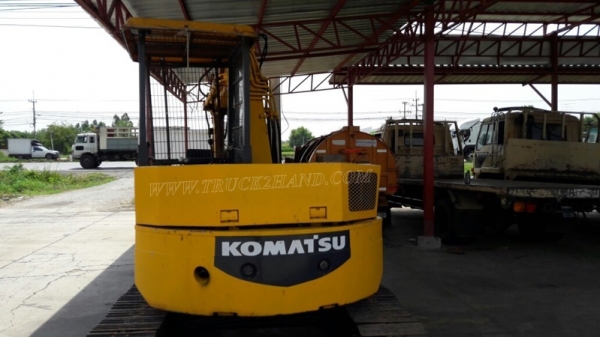 รถแบคโฮ KOMATSU PC 50UU มีหัวคลีบไม้และอ๋อยและบุ๋นกี๋แถมให้ พร้อมอะหลั่ย
